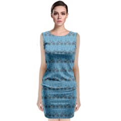 Bicycles Pattern Classic Sleeveless Midi Dress by linceazul
