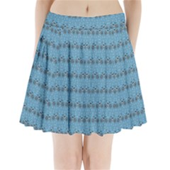 Bicycles Pattern Pleated Mini Skirt by linceazul