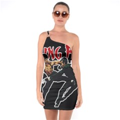 Kung Fu  One Soulder Bodycon Dress by Valentinaart