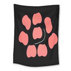 Craft Pink Black Polka Spot Medium Tapestry by Mariart