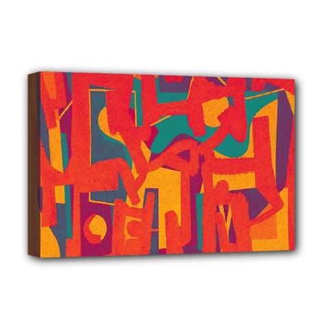 Abstract Art Deluxe Canvas 18  X 12   by ValentinaDesign