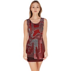 Abstract Art Sleeveless Bodycon Dress by ValentinaDesign