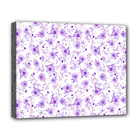 Floral Pattern Deluxe Canvas 20  X 16   by ValentinaDesign