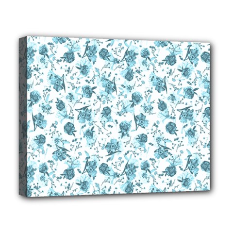 Floral Pattern Deluxe Canvas 20  X 16   by ValentinaDesign