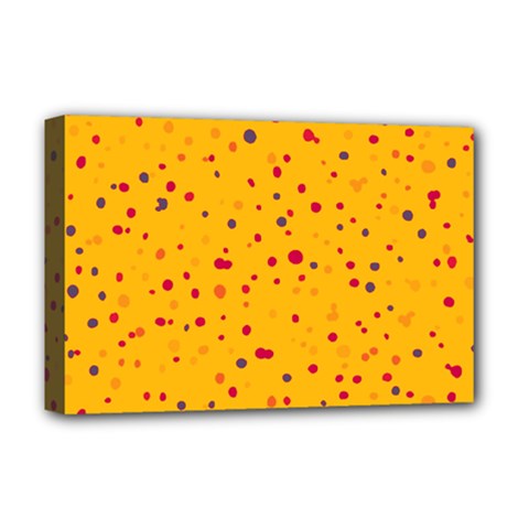 Dots Pattern Deluxe Canvas 18  X 12   by ValentinaDesign