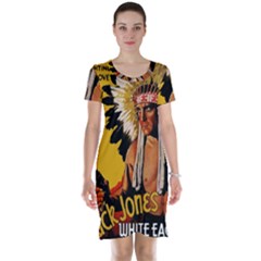 White Eagle Short Sleeve Nightdress by Valentinaart