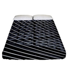 Abstract Architecture Pattern Fitted Sheet (king Size) by Nexatart