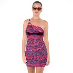 Plastic Mattress Background One Soulder Bodycon Dress by Nexatart