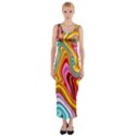 Rainbow Gnarls Fitted Maxi Dress View1
