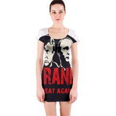 Make Tyranny Great Again Short Sleeve Bodycon Dress by Valentinaart