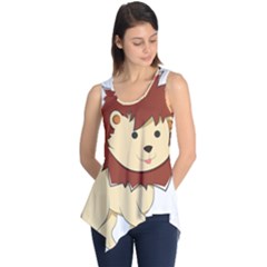 Happy Cartoon Baby Lion Sleeveless Tunic by Catifornia