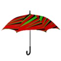 Rays Light Chevron Red Green Black Hook Handle Umbrellas (Small) View3