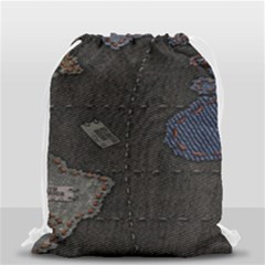 World Map Drawstring Bag (small) by BangZart