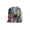 Vintage Horror Collage Pattern Drawstring Pouches (Medium)  View1