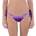 Purple Pink Zig Zag Pattern Reversible Bikini Bottom View1