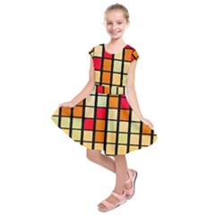 Mozaico Colors Glass Church Color Kids  Short Sleeve Dress by BangZart
