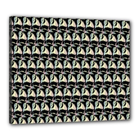 Colorful Pop Art Monkey Pattern Canvas 24  X 20  by paulaoliveiradesign