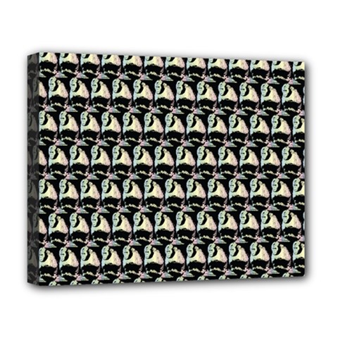 Colorful Pop Art Monkey Pattern Deluxe Canvas 20  X 16   by paulaoliveiradesign