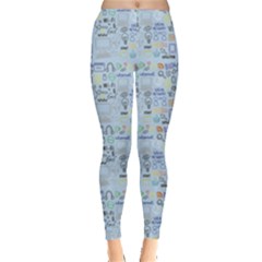 Tech Doodles Leggings  by mygraphicfairydesigns