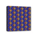 Blue Geometric Losangle Pattern Mini Canvas 4  x 4  View1