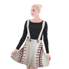 Baseball Suspender Skater Skirt by BangZart