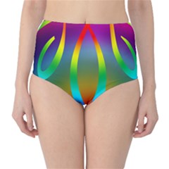 Colorful Easter Egg High-waist Bikini Bottoms by BangZart