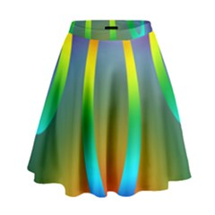 Colorful Easter Egg High Waist Skirt by BangZart