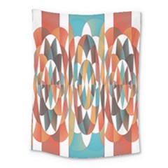 Colorful Geometric Abstract Medium Tapestry by linceazul