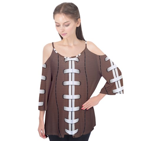 Football Ball Flutter Tees by BangZart