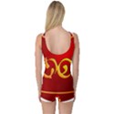 Easter Decorative Red Egg One Piece Boyleg Swimsuit View2