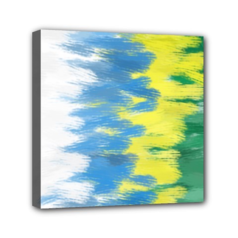 Brazil Colors Pattern Mini Canvas 6  X 6  by paulaoliveiradesign