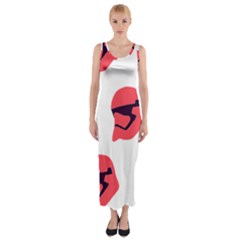 Stormtroper Pattern  Fitted Maxi Dress by paulaoliveiradesign