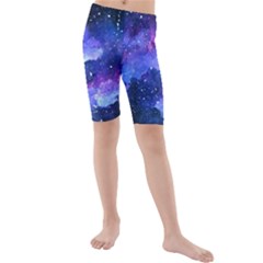 Galaxy Kids  Mid Length Swim Shorts by Kathrinlegg