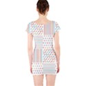 Simple Saturated Pattern Short Sleeve Bodycon Dress View2