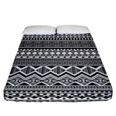 Aztec Pattern Design Fitted Sheet (california King Size) by BangZart