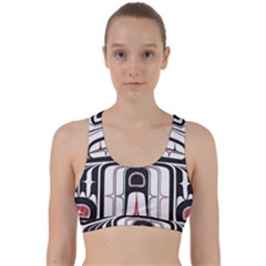 Ethnic Traditional Art Back Weave Sports Bra by BangZart