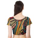 Vivid Colours Short Sleeve Crop Top (Tight Fit) View2