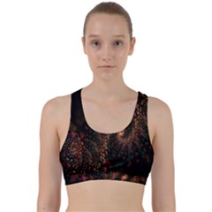 Multicolor Fractals Digital Art Design Back Weave Sports Bra by BangZart