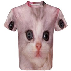 Cat  Animal  Kitten  Pet Men s Cotton Tee by BangZart