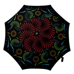 Fireworks With Star Vector Hook Handle Umbrellas (small) by BangZart