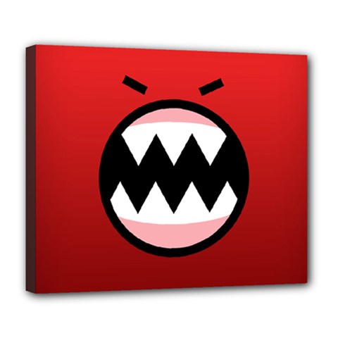 Funny Angry Deluxe Canvas 24  X 20   by BangZart
