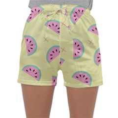Watermelon Wallpapers  Creative Illustration And Patterns Sleepwear Shorts by BangZart
