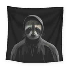 Gangsta Raccoon  Square Tapestry (large) by Valentinaart