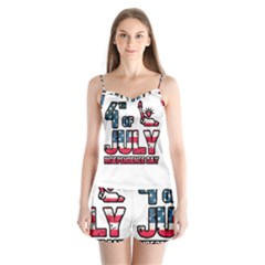 4th Of July Independence Day Satin Pajamas Set by Valentinaart