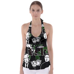 Nuclear Explosion Trump And Kim Jong Babydoll Tankini Top by Valentinaart