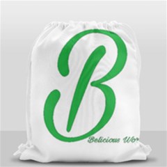 Belicious World  b  In Green Drawstring Bag (small) by beliciousworld