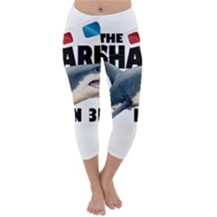 The Shark Movie Capri Winter Leggings  by Valentinaart