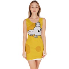 Rat Mouse Cheese Animal Mammal Bodycon Dress by Nexatart