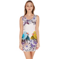 Flowers Floral Flowery Spring Bodycon Dress by Nexatart