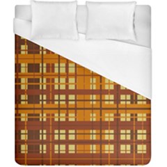 Plaid Pattern Duvet Cover (california King Size) by linceazul